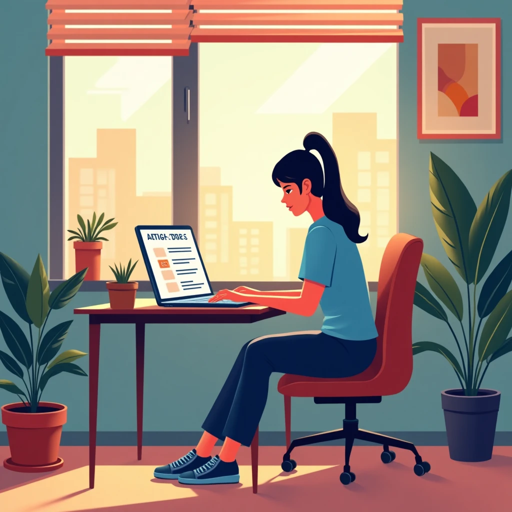 Home office setup for remote work