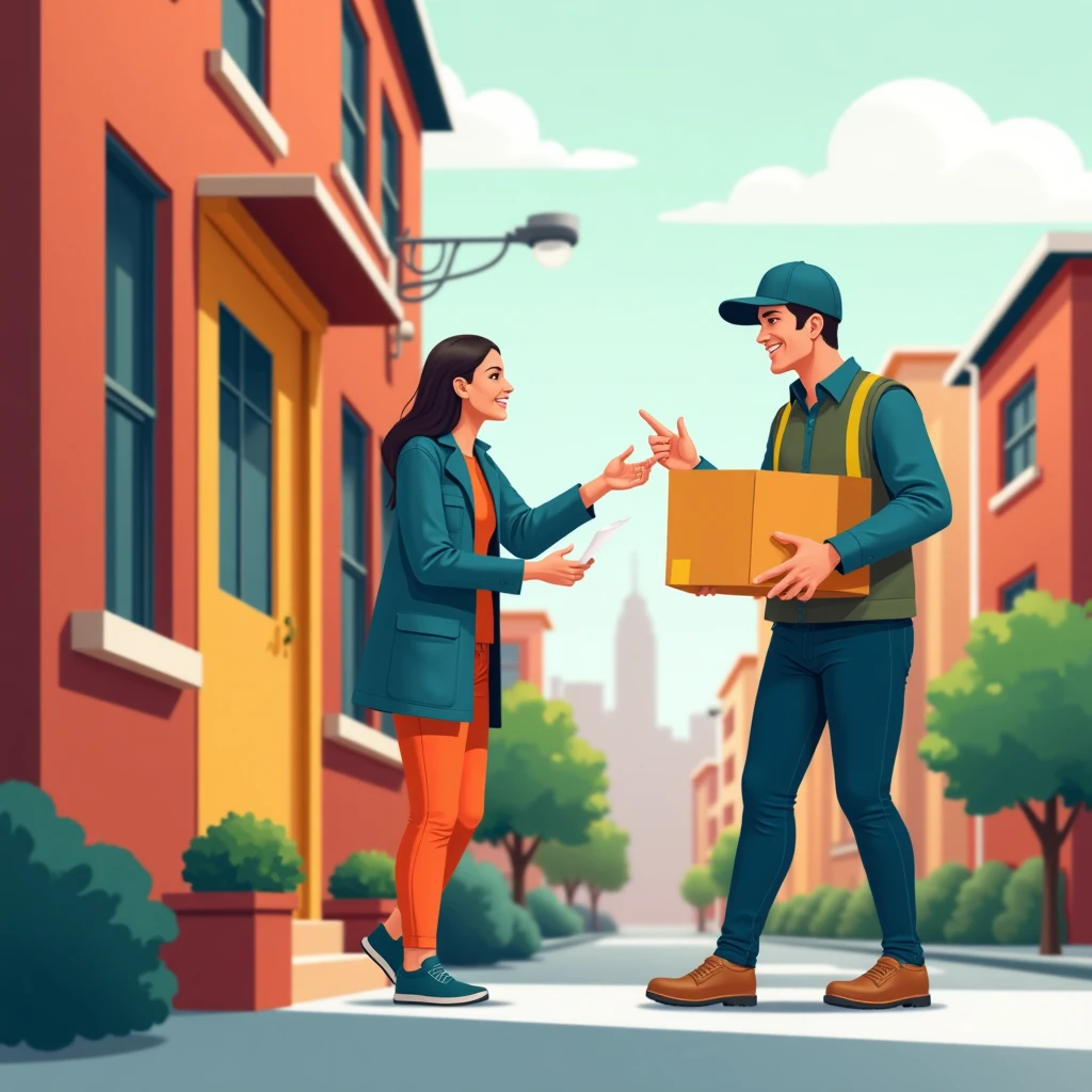 Driver receiving tips