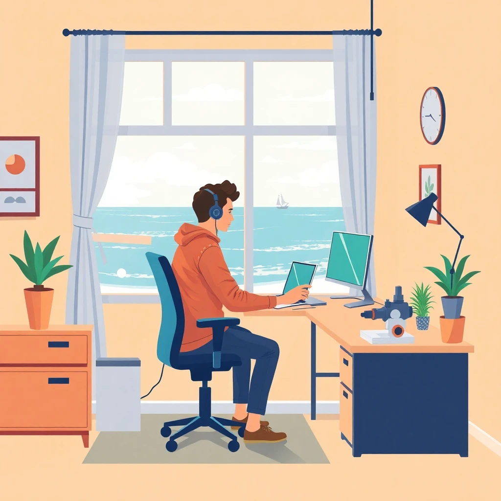 Remote work setting