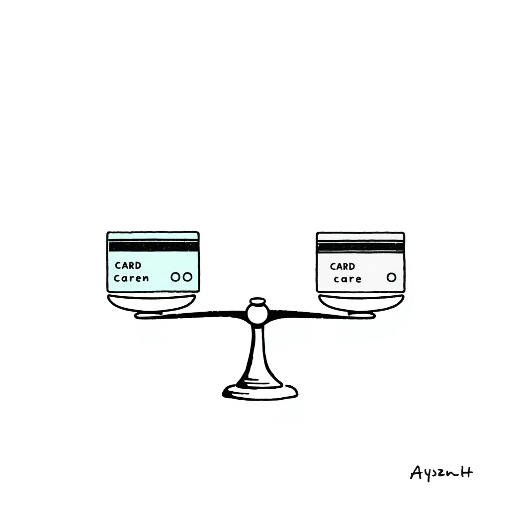 Balancing credit card features