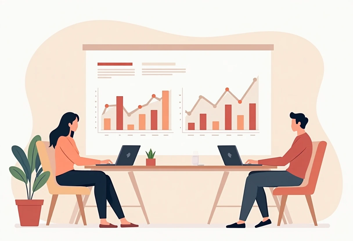 Professionals discussing finance job opportunities