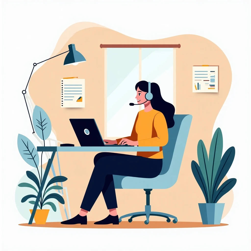 Remote work setup