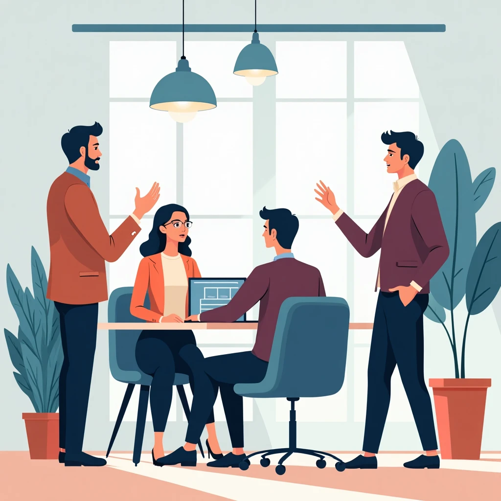 Sales strategy meeting