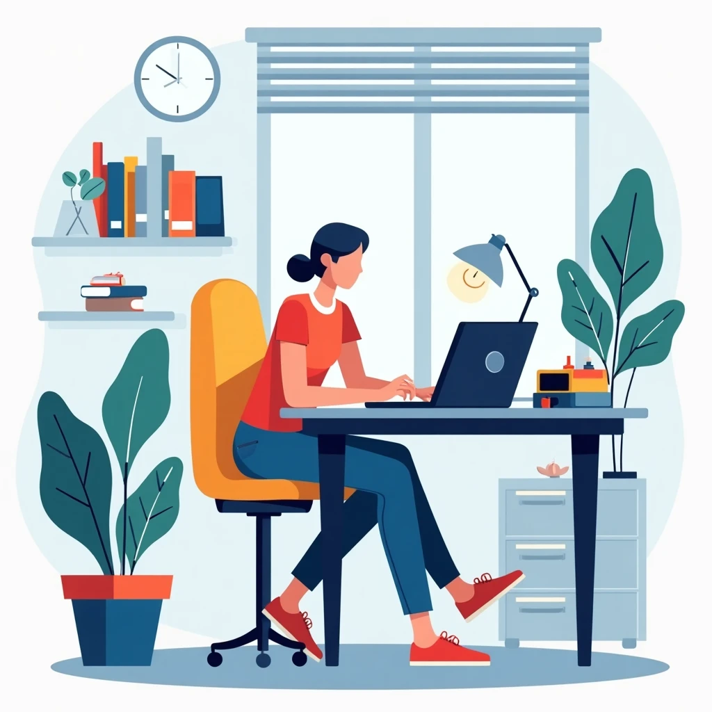 Remote work setup