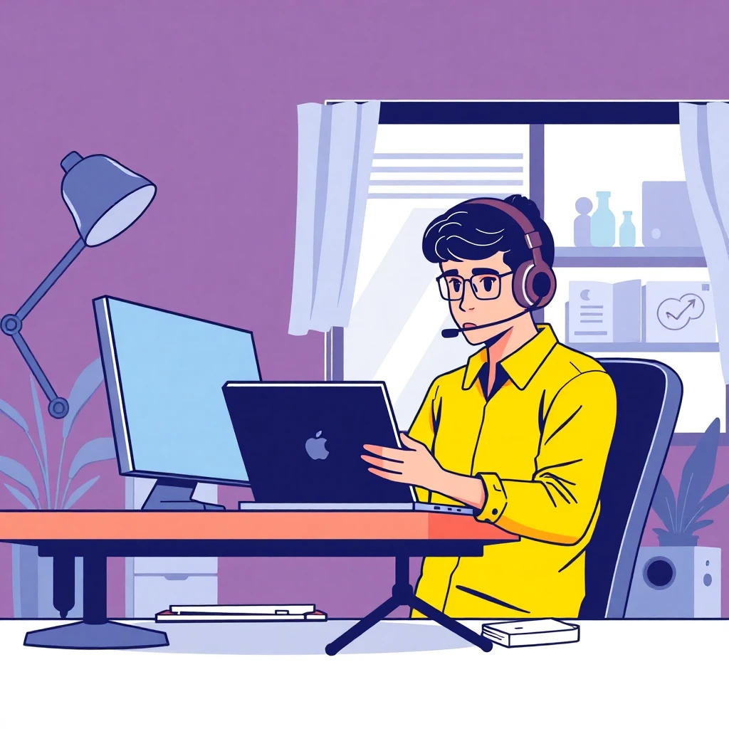 Remote work setup